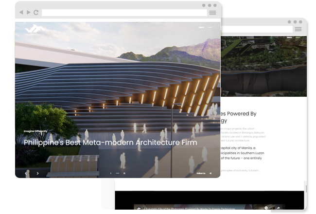 Fulgar Architects in Desktop View